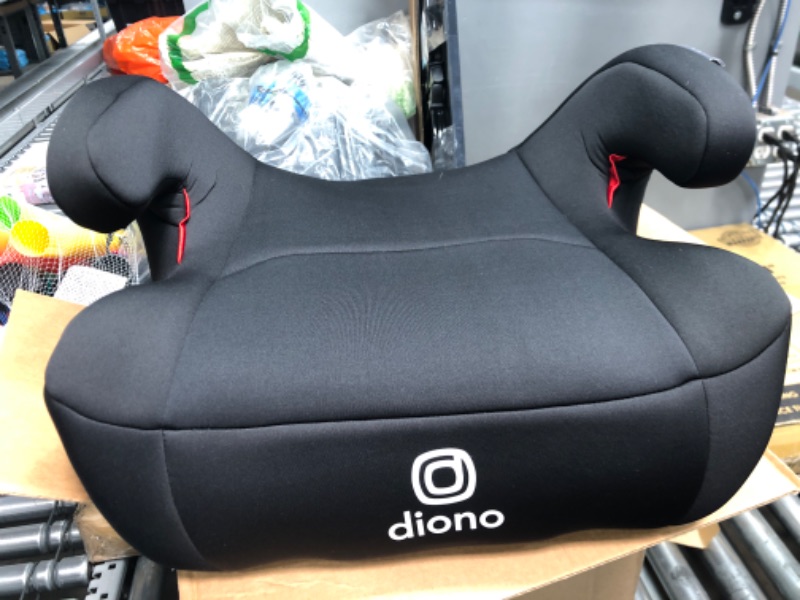 Photo 2 of Diono Solana 2 No Latch, XL Lightweight Backless Belt-Positioning Booster Car Seat, 8 Years 1 Booster Seat, Black NEW! Vehicle Belt Connect Single Black