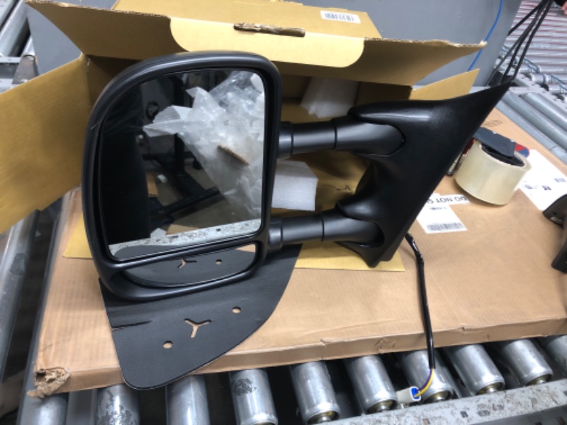 Photo 1 of Dorman 955-363 Driver Side Power Door Mirror - Folding Compatible with Select Ford Models, Black Driver Side (LH)