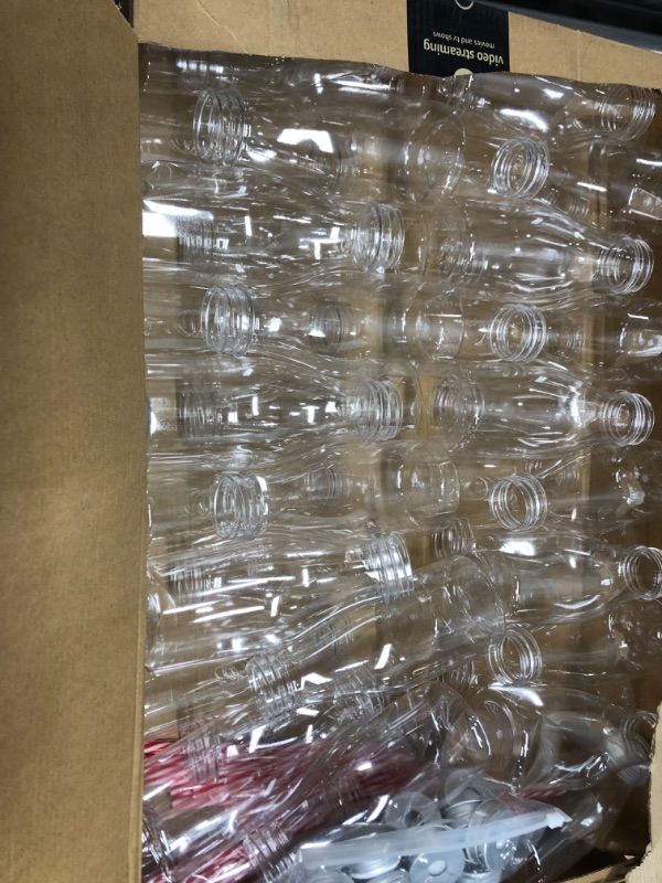 Photo 2 of 40 Sets Plastic Small Milk Bottles with Straws and Silver Metal Lids Clear Plastic Bottle for Dairy Milk Party Bottle for Milk Juices Shakes Smoothies Cocktails, 40 Bottles and 40 Straws (8 oz)