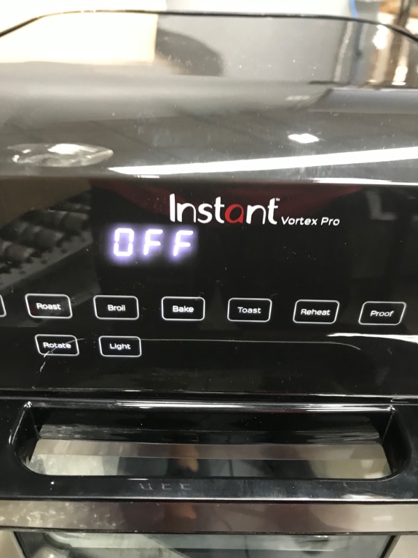 Photo 9 of *** NEW *** Instant Vortex Pro Air Fryer, 10 Quart, 9-in-1 Rotisserie and Convection Oven, From the Makers of Instant Pot with EvenCrisp Technology, App With Over 100 Recipes, 1500W, Stainless Steel 10QT Vortex Pro