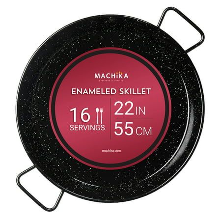 Photo 1 of ***DAMAGED***Machika Enameled Steel Skillet Non-Stick for 16 Servings (22 Inch)