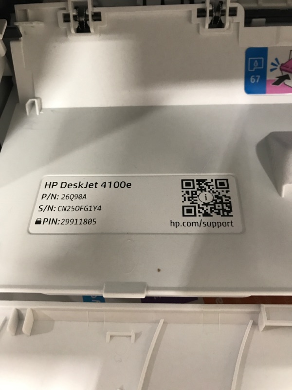 Photo 1 of HP deskjet 4100e printer