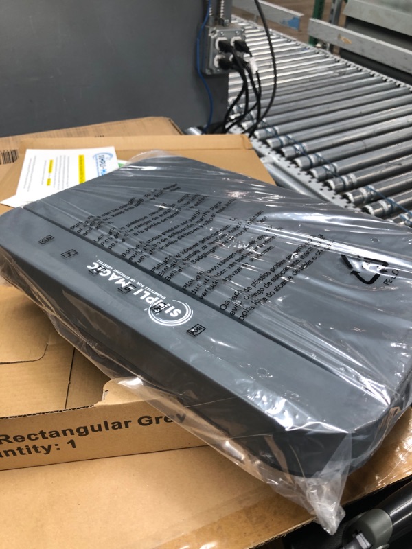 Photo 1 of Simpli-Magic 79503 13 Gallon Touchless Sensor Trash Can, Rectangle Garbage Bin, Perfect for Home, Kitchen, Office, Gray