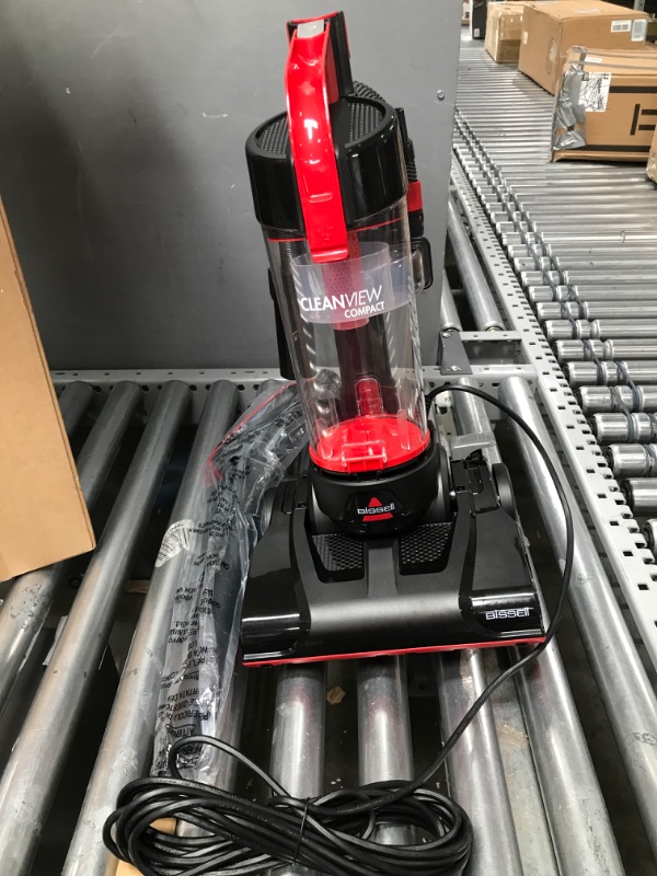 Photo 3 of BISSELL CleanView Compact Upright Vacuum, Fits In Dorm Rooms & Apartments, Lightweight with Powerful Suction and Removable Extension Wand, 3508, Red,black
*****missing attachments******
