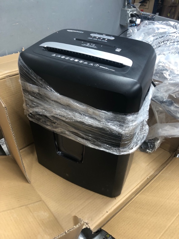 Photo 3 of Amazon Basics 12 Sheet Micro-Cut Paper,Credit Card and CD Shredder for Office/Home & Paper Shredder Sharpening 