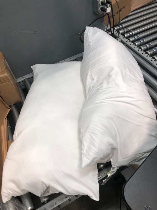 Photo 1 of 2 King Size Pillows, White