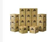 Photo 1 of Bankers Box SmoothMove Classic Moving Boxes, Tape-Free Assembly, Easy Carry Handles, Medium, 18 x 15 x 14 Inches, 20 Pack