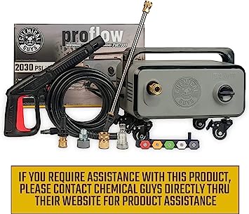 Photo 1 of Chemical Guys EQP_312PW 3-Piece Mega Foaming Car Wash Kit Including Honeydew Snow Foam (1 Gallon), TORQ Max Foam 8 Foam Cannon and EQP408 ProFlow Performance Electric Pressure Washer Pressure Washer + EQP_312 Kit