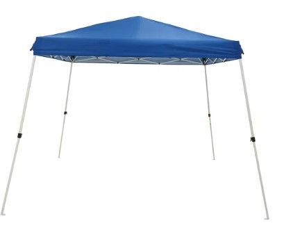 Photo 1 of 10ft x 10 ft slant leg canopy, blue