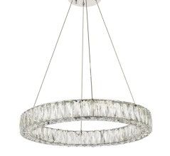 Photo 1 of  Lighting 24" Wide LED Crystal Ring Chandelier 