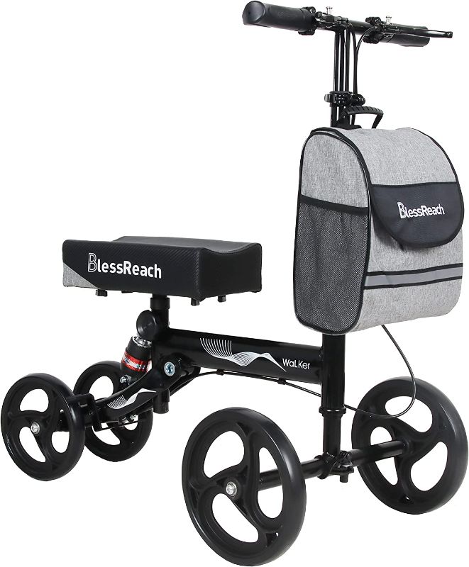 Photo 1 of **STOCK PHOTO AS REFERENCE** BlessReach Steerable Knee Walker Deluxe Medical Scooter for Foot Injuries