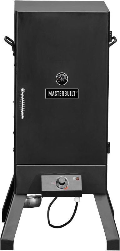 Photo 1 of Masterbuilt MB20077618 Analog Electric Smoker with 2 Smoking Racks, 30 inch, Black
