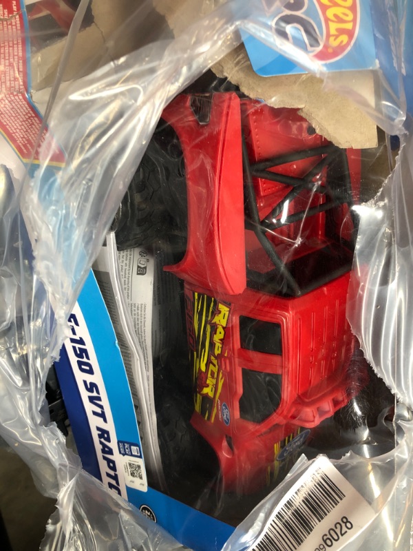 Photo 2 of ?Hot Wheels Remote Control Truck, Red Ford F-150 RC Vehicle With Full-Function Remote Control, Large Wheels & High-Performance Engine, 2.4 GHz With Range of 65 Feet HW FORD TRUCK RC