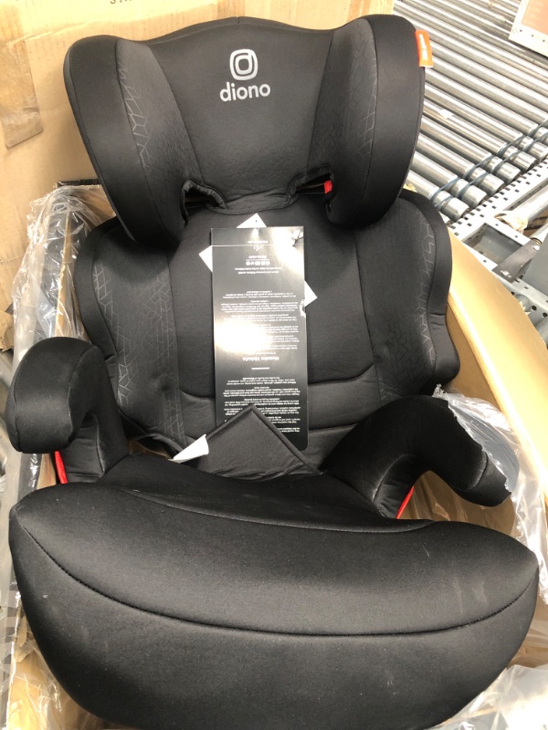 Photo 1 of Diono Everett NXT High Back Booster Car Seat with Rigid Latch, Lightweight Slim Fit Design, 8 Years 1 Booster Seat, Black NEW! Everett NXT Black