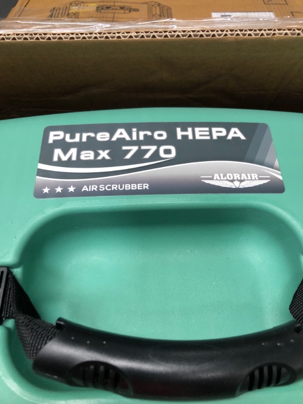 Photo 6 of *SEE NOTES* ALORAIR PureAiro HEPA Pro 770 industrial Air Scrubber, 3-Stage Filtration System, GFCI Outlet, Negative Machine, Air Scrubber