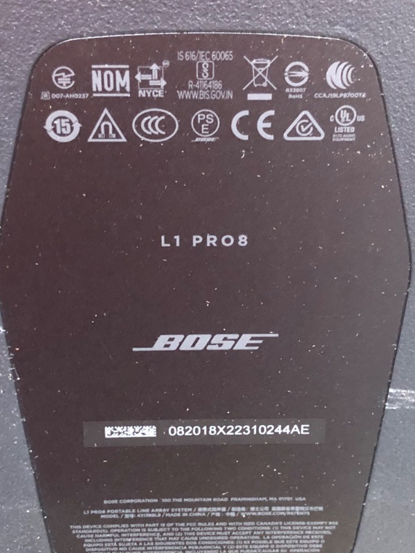 Photo 3 of Bose L1 Pro8 - Portable PA System, Portable Line Array Speaker with Integrated Bluetooth, Built-in Mixer and Wireless App Control
