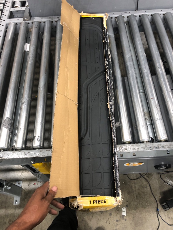 Photo 2 of Caterpillar ToughRide Heavy Duty Automotive Rubber Cargo Liner Trunk Floor Mat, All Weather Protection, Trimmable to Fit Most Vehicles Car Truck Van SUV, Black, 53" x 36.25"in