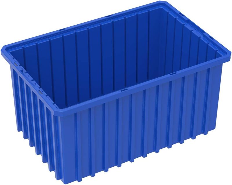 Photo 1 of 
Akro-Mils 33168 Akro-Grid Plastic Slotted Dividable Modu Box Stackable Grid Storage Tote Container, (16-1/2-Inch L x 10-7/8-Inch W x 8-Inch H), (6 Pack), Blue
Color:Blue