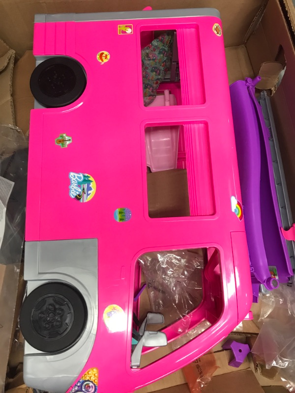 Photo 4 of *MISSING PARTS** Barbie Dreamcamper Vehicle Playset

