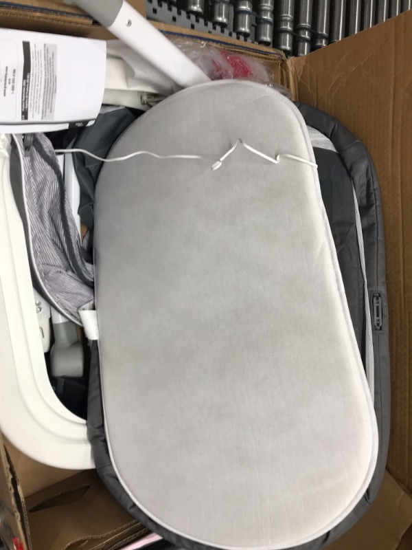 Photo 2 of Graco Sense2Snooze Bassinet with Cry Detection Technology | Baby Bassinet Detects and Responds to Baby's Cries to Help Soothe Back to Sleep, Ellison , 19 D x 26 W x 41 H Inch (Pack of 1)
