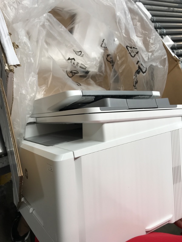 Photo 5 of HP Color Laserjet M283fdw Wireless All-in-One Laser Printer, Print Scan Copy Fax, 2.7" Color Touchscreen Display, Auto-Document Feeder, 2-Sided Printing, Up to 22 ppm, White, W/Silmarils USB Cable