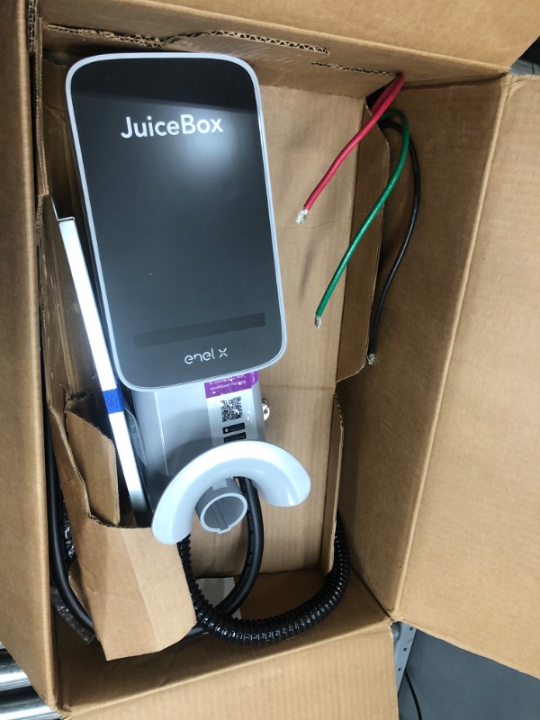 Photo 2 of JuiceBox 40 Smart Electric Vehicle (EV) Charging Station with WiFi - 40 amp Level 2 EVSE, 25-Foot Cable, UL & Energy Star Certified, Indoor/Outdoor Use (Hardwired Install, Gray)… 40 Amp Hardwired Install