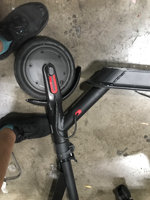 Photo 6 of **DONT TURN ON**
Folding Electric Scooter for Adults with Double Braking System - 8.5” Pneumatic Tires - Up to 14.5 Miles & 15 MPH Portable Folding Commuting Electric Scooter