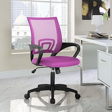 Photo 1 of HHS Office Chair Ergonomic Desk Chair Mid-Back Mesh Computer Chair with Lumbar Support Executive Task Chair with Armrest Adjustable Rolling Swivel Chair for Home Office (B09H7RL44F)