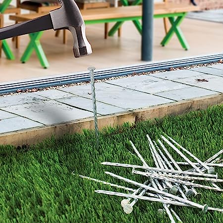 Photo 1 of [500 Pack] Turf Nails for Artificial Grass 6" Artificial Turf Stakes for Fake Grass Synthetic Lawn
