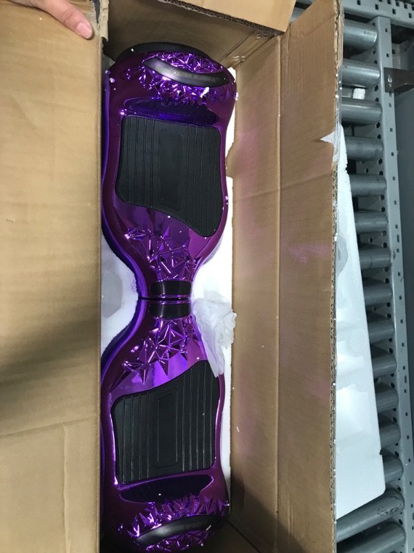Photo 6 of  HOVERSTAR Crystal Light Wheel Hoverboard 6.5 Inch New Version Bluetooth Hover Board Chrome and Design Color Self-Balance Electric Scooter
