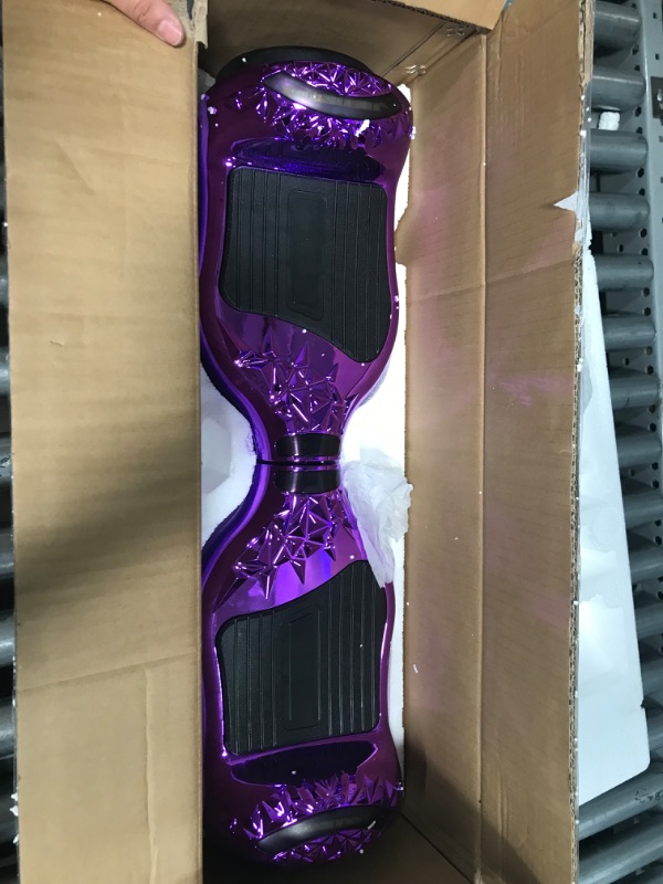 Photo 4 of  HOVERSTAR Crystal Light Wheel Hoverboard 6.5 Inch New Version Bluetooth Hover Board Chrome and Design Color Self-Balance Electric Scooter
