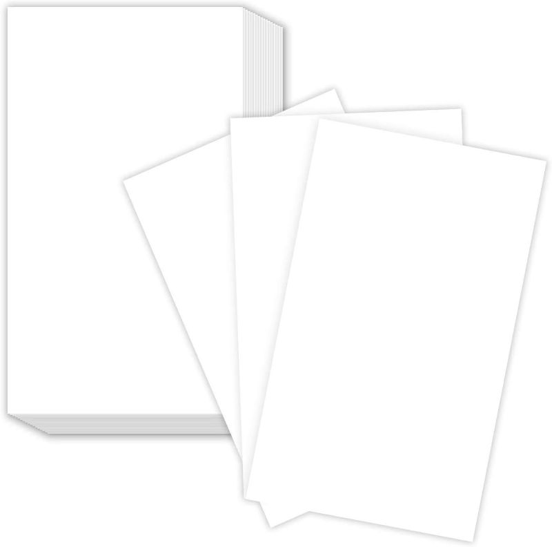 Photo 1 of 8 1/2 x 14" White Legal Size Card Stock Paper - Premium Smooth 65lb Cover Cardstock - Perfect for Documents, Programs, Menus Printing | 50 Sheets Per Pack