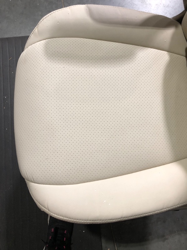 Photo 6 of (Major Damage) AmazonCommercial Ergonomic Executive Office Desk Chair  Cream Bonded Leather