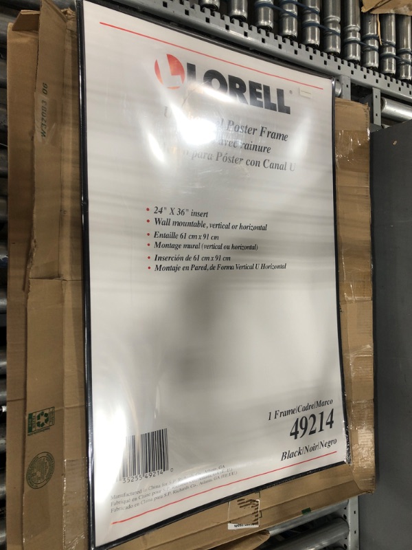 Photo 2 of Lorell Stylish Poster Frame, 24" x 36" (49214)