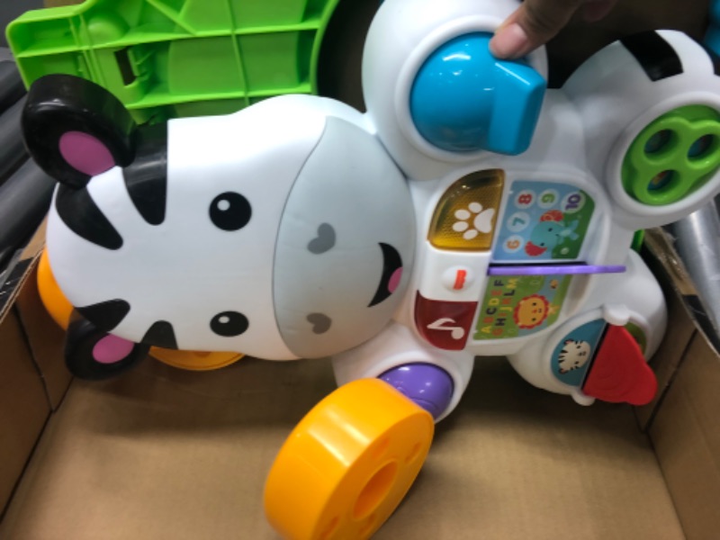 Photo 3 of Fisher-Price Learn with Me Zebra Walker, musical baby activity and walking toy with learning content Frustration-Free Packaging