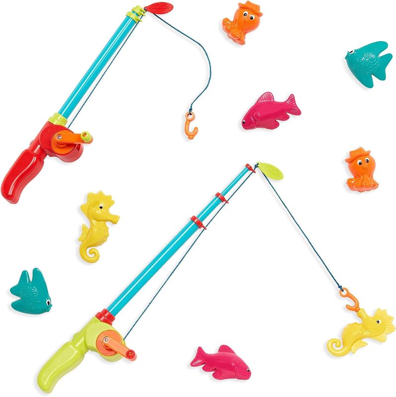 Photo 1 of B. Toys by Battat Fishing Play Set for Kids – Magnetic Fishing Game – 2 Fishing Rods & 8 Sea Animals – Water Toys for Bath, Pool – Little Fisher’s Kit – 3 Years +,BX2090Z
