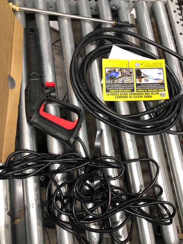 Photo 3 of Chemical Guys EQP408 ProFlow Performance Electric Pressure Washer PM2000, 14.5-Amp Motor 2030 Max PSI, 1.77 GPM, Includes 5 Full Range QC Tips, Cleans Cars, Patios, Driveways, Homes and More , Gray Pressure Washer Only