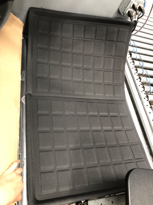 Photo 4 of AUTOSAVER88 Floor Mats Set for Tesla Model Y 5-Seat 2020-2023, Custom Fit TPE All Weather Front Rear Cargo Liner, Anti-Slip Waterproof Floor Liners Car Interior Accessories, Black 5 Seat 4 Pcs Set