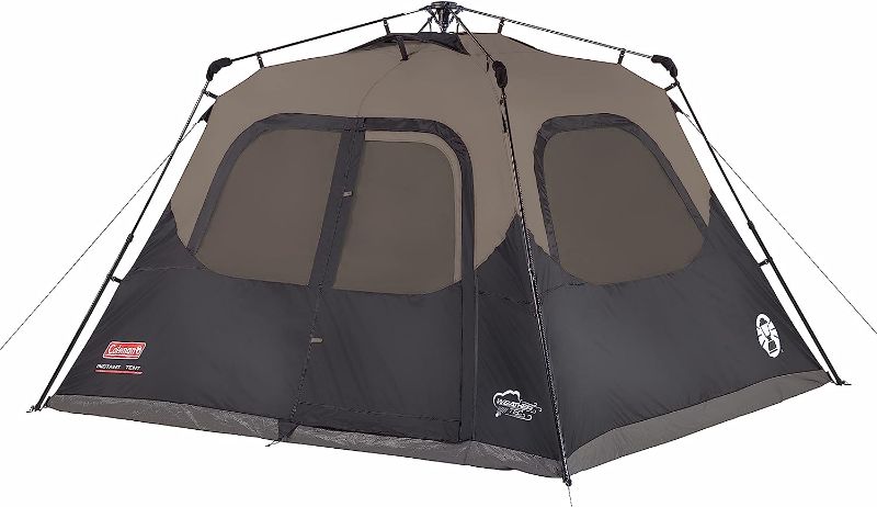 Photo 1 of **SEE NOTES**
Coleman Camping Tent with Instant Setup, 6 Person Weatherproof Tent with WeatherTec Technology, Double-Thick Fabric, and Included Carry Bag, Sets Up in 60 Seconds
