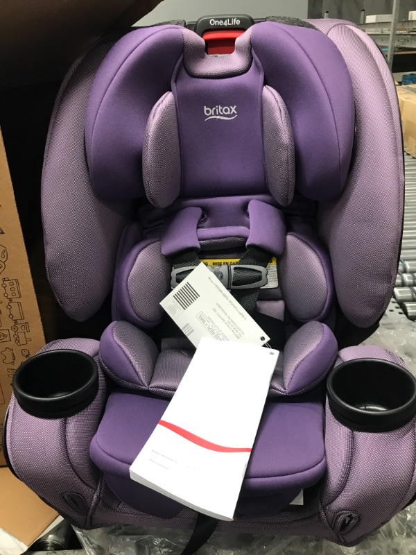 Photo 2 of Britax One4Life ClickTight All-in-One Car Seat – 10 Years of Use – Infant, Convertible, Booster – 5 to 120 pounds - SafeWash Fabric, Plum