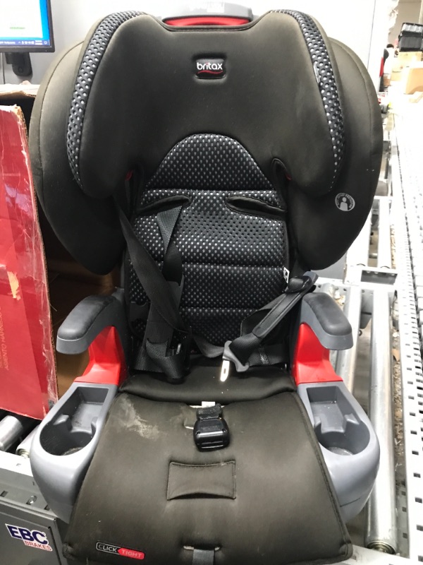 Photo 2 of Britax Grow with You ClickTight Plus Harness-2-Booster Car Seat, Jet Safewash Fabric ClickTight Plus Jet