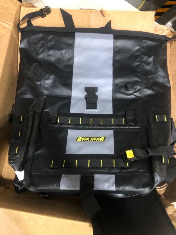 Photo 1 of **ITEM MISSING Missing straps AND buckles***
Nelson-Rigg 100% Waterproof Hurricane Saddlebags. Lightweight, Soft Sided A