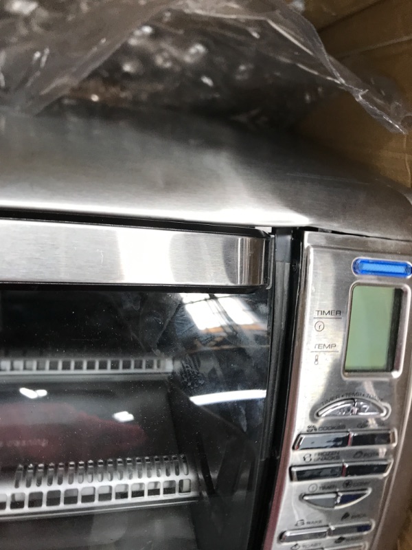 Photo 4 of **DAMAGED**  BLACK+DECKER 02648008504 Countertop Convection Toaster Oven, Silver, CTO6335S Dual Rack Positions