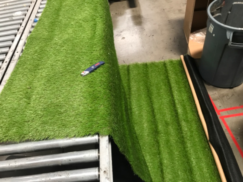 Photo 2 of  Artificial Grass Indoor/Outdoor Area Rug, Rectangle, Green 8’