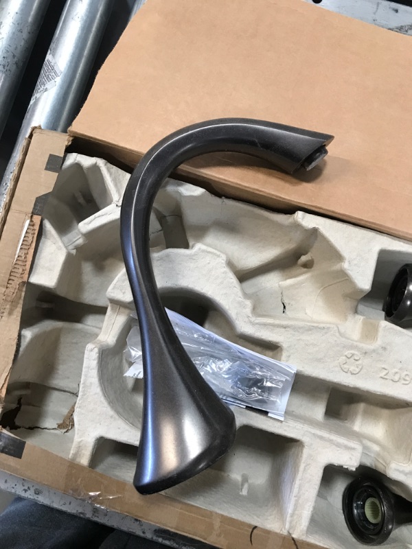 Photo 1 of **SEE NOTES**
Moen Eva Brushed Nickel Two-Handle Deck Mount Roman Tub Faucet Trim Kit, Valve Required, T943BN Brushed Nickel Faucet