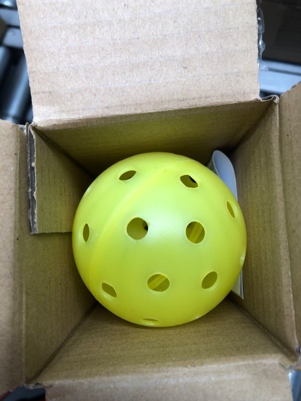 Photo 2 of  2 sets of four Pickleball Balls, 4 Pack 40 Holes Elasticity and Durable Pickleball Balls for Indoor or Outdoor
