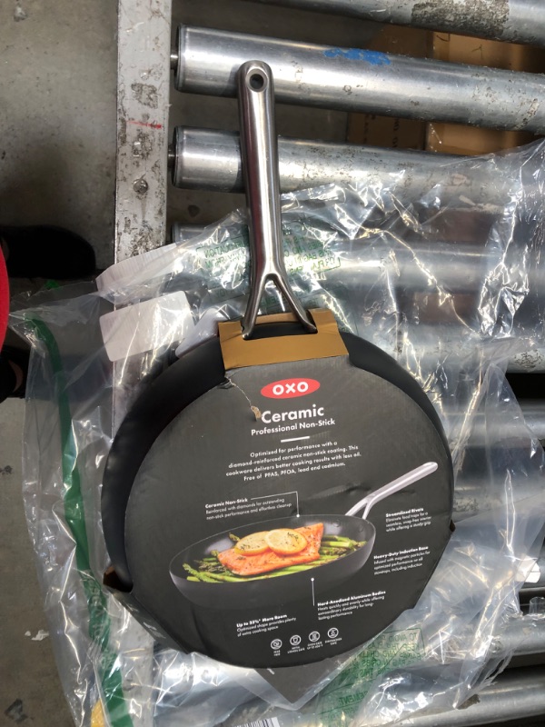 Photo 4 of **SEE NOTES**
OXO Professional Hard Anodized PFAS-Free Nonstick, 12" Frying Pan Skillet, Induction, Diamond reinforced Coating, Dishwasher Safe, Oven Safe, Black