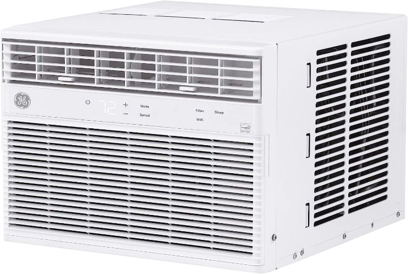 Photo 1 of GE Window Air Conditioner 8000 BTU, Wi-Fi Enabled, Energy-Efficient Cooling for Medium Rooms, 8K BTU Window AC Unit with Easy Install Kit, Control Using...
