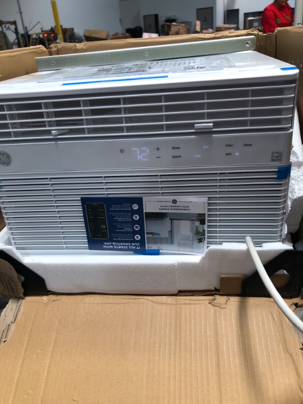 Photo 4 of GE Window Air Conditioner 8000 BTU, Wi-Fi Enabled, Energy-Efficient Cooling for Medium Rooms, 8K BTU Window AC Unit with Easy Install Kit, Control Using...
