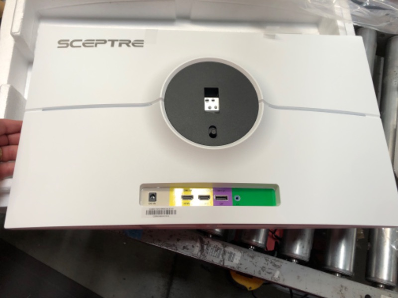 Photo 3 of Sceptre 24 inch Gaming Monitor 1080p 98% sRGB up to 165Hz 1ms 320Lux DisplayPort HDMI, Build-in Speakers Nebula White 2022 (E248B-FWN168W)